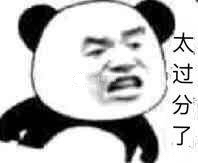 太过分了 - 愤怒熊猫头怼人系列_斗图_怼人表情表情